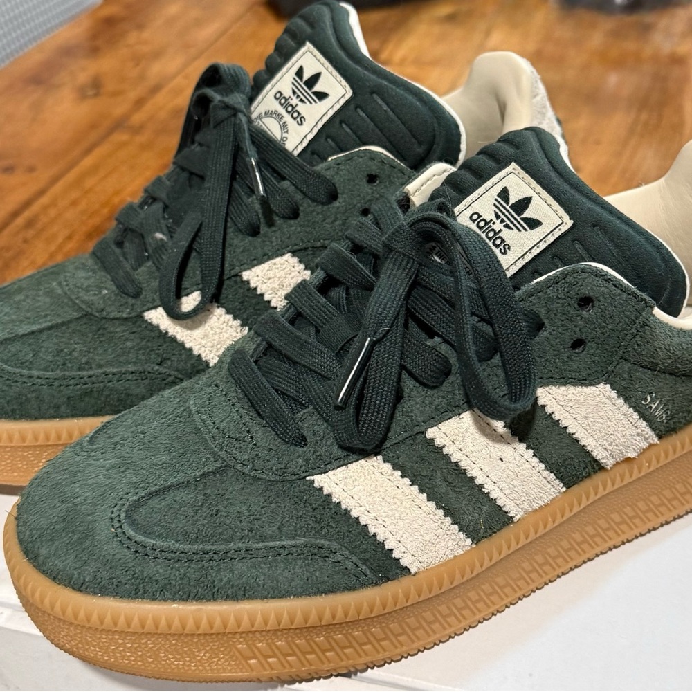 Adidas Green Suede Sneakers